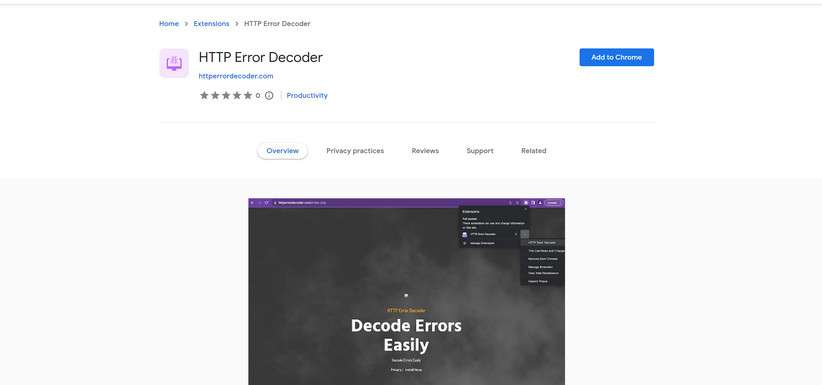 HTTP Error Decoder