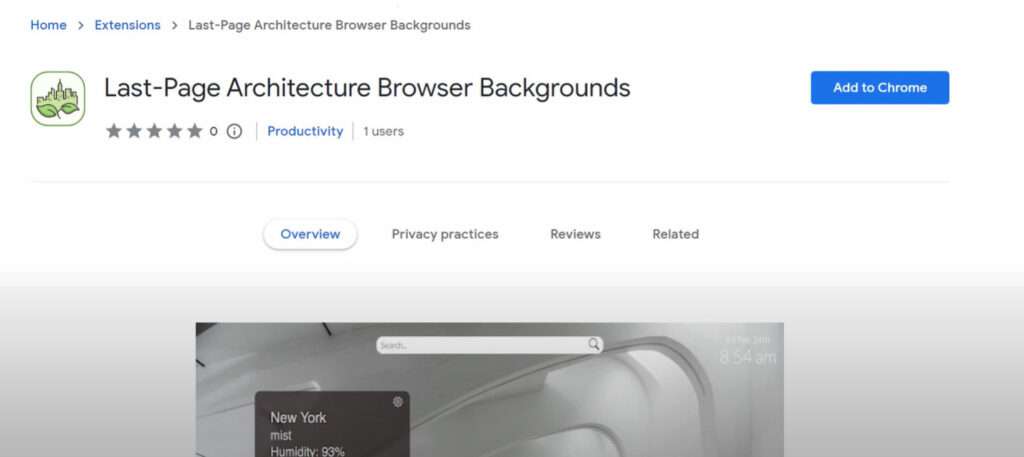 Last-Page Architecture Browser Backgrounds