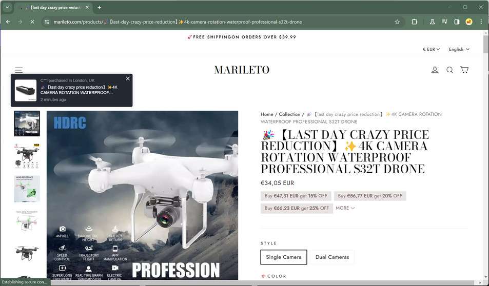 Marileto.com scam