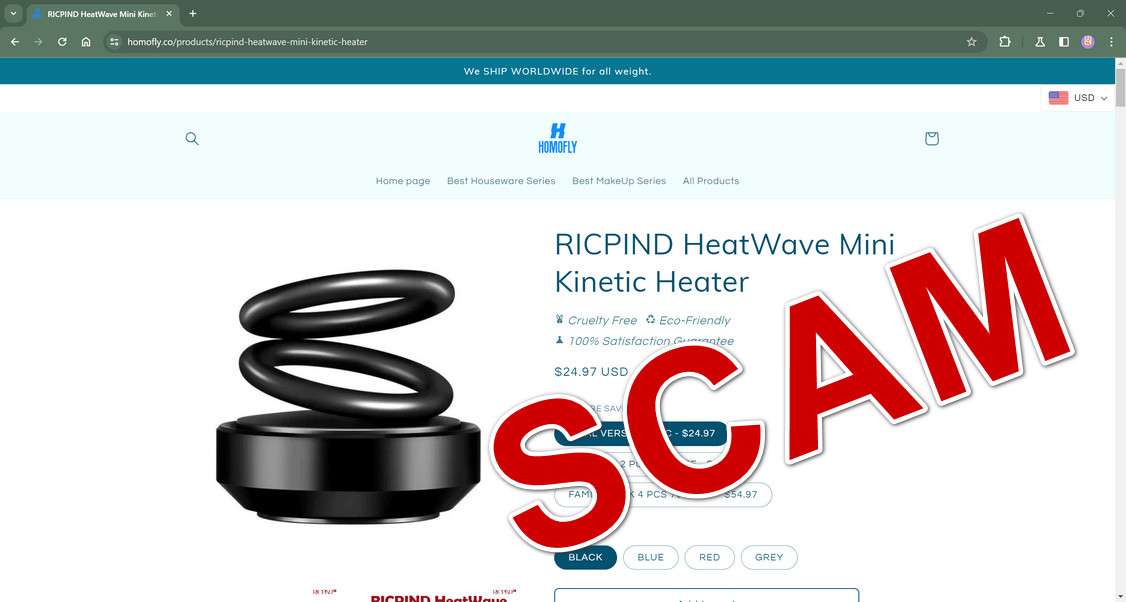 Don't Fall For The RICPIND HeatWave Mini Kinetic Heater Scam
