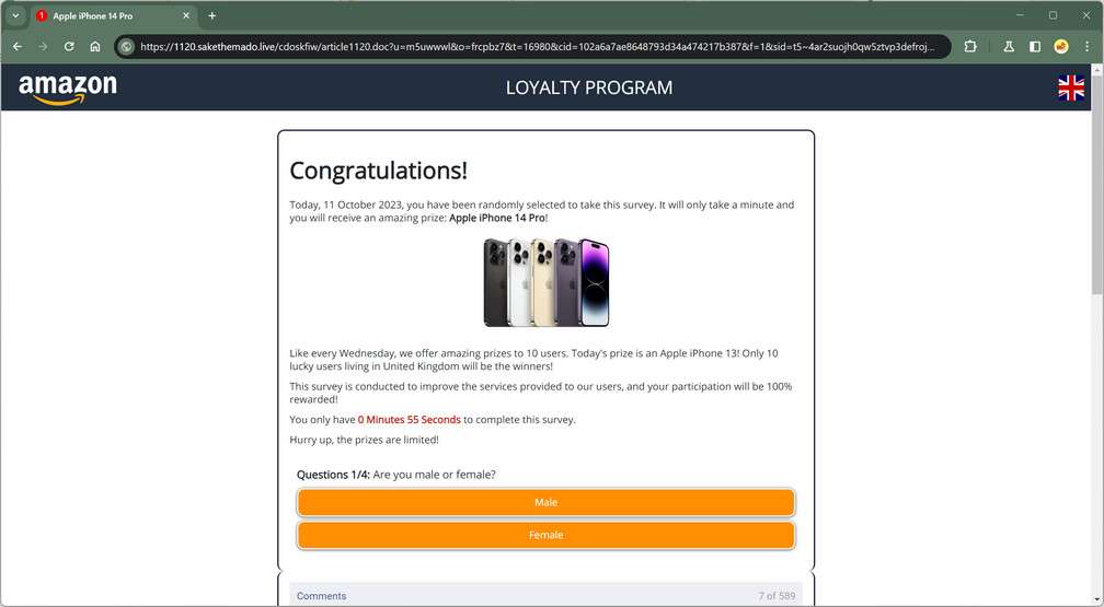 Sakethemado.live malware