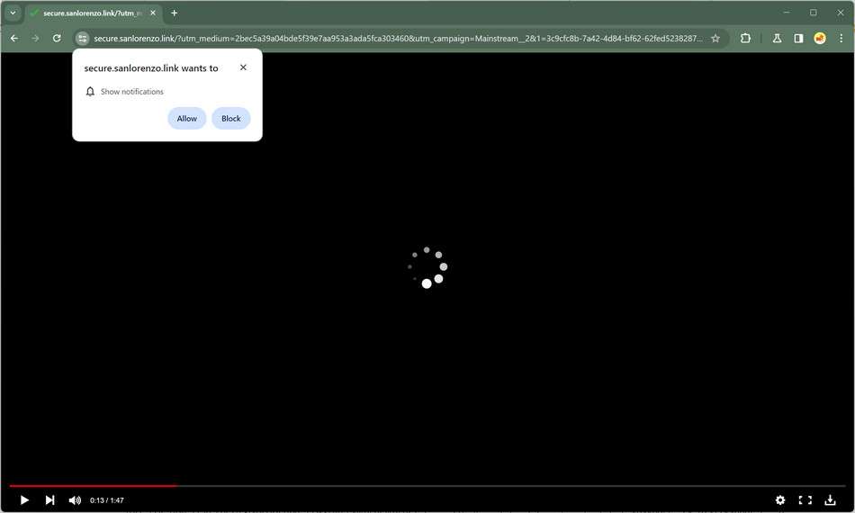 Secure.sanlorenzo.link malware