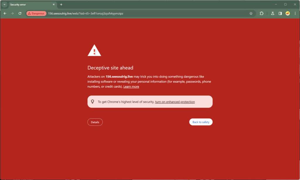 Seesoulrig.live malware