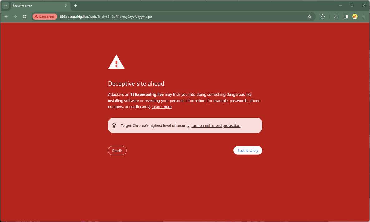 Seesoulrig.live malware