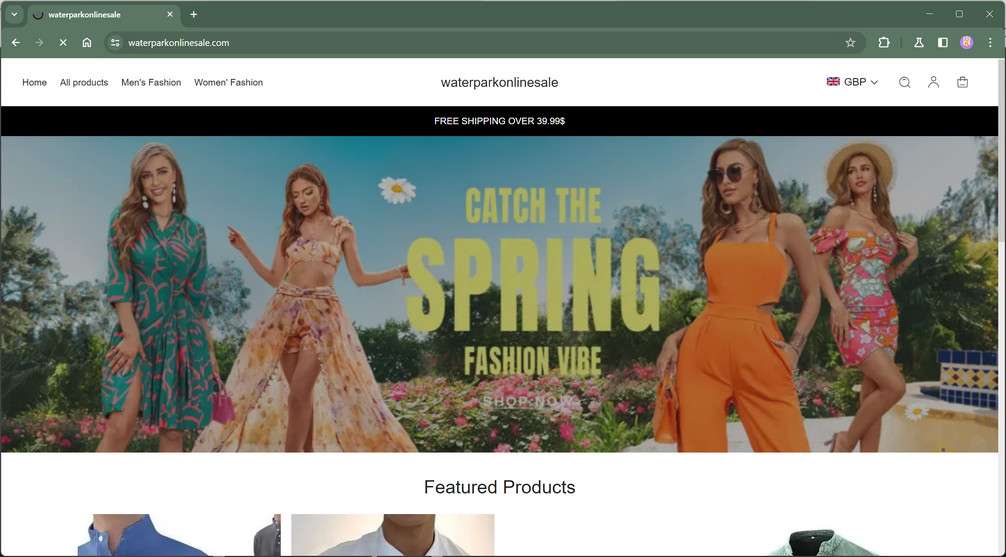 Waterparkonlinesale.com scam