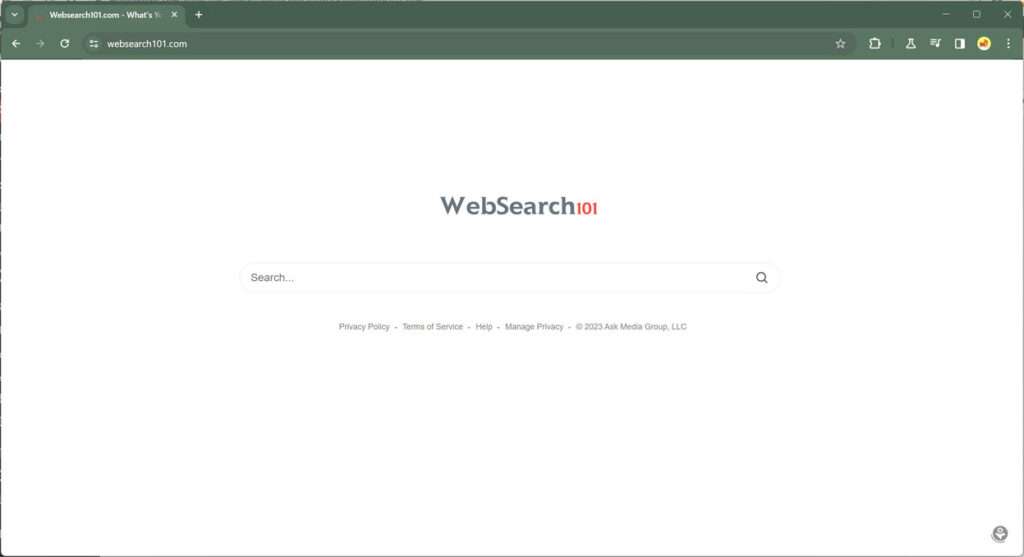 Websearch101.com redirect