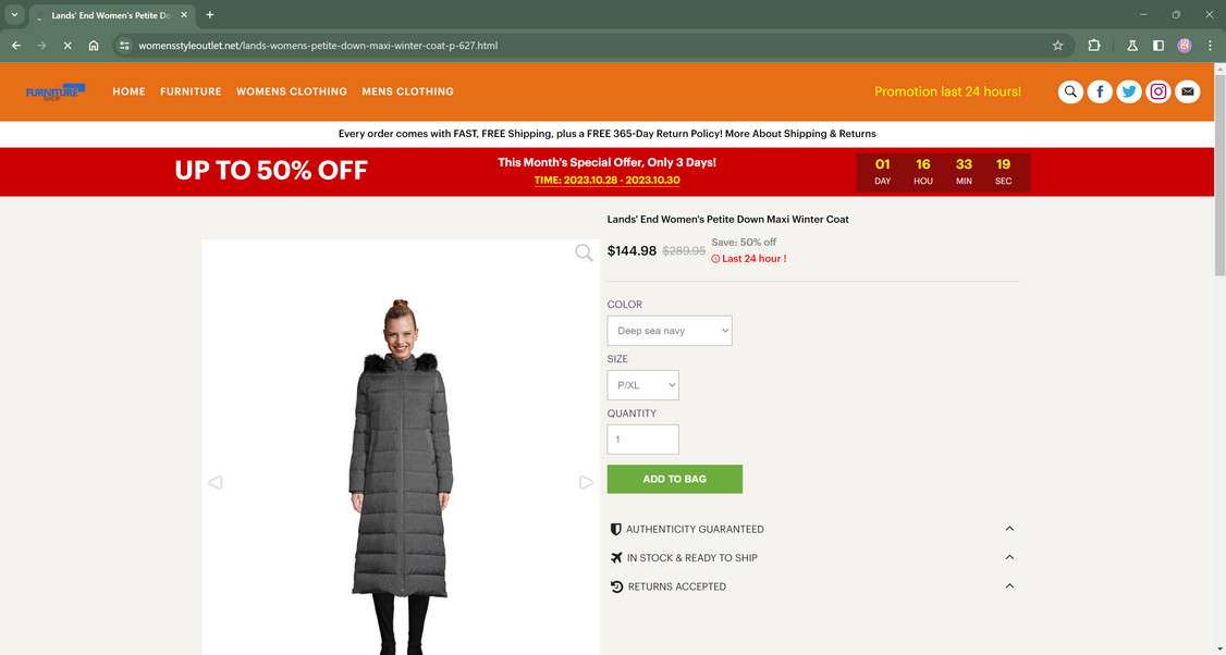 Womensstyleoutlet.net scam