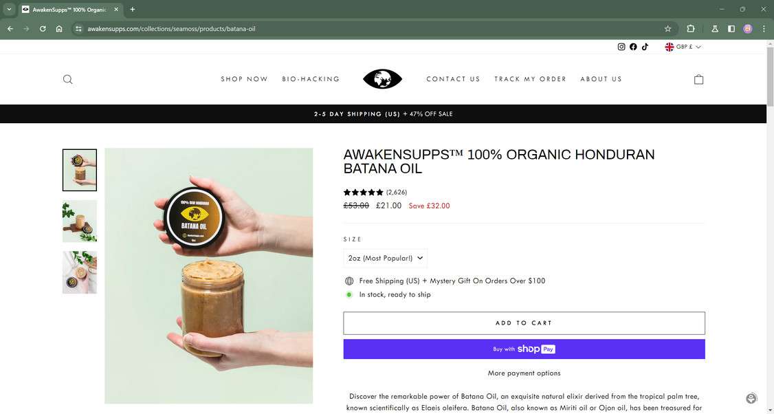awakensupps.com scam