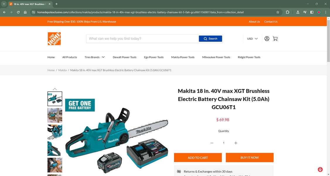 homedepotexclusive.com scam