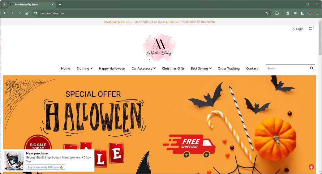 matthewtoday.com scam