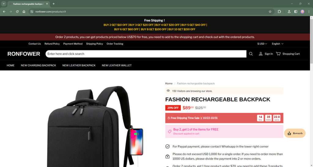 Ronfower.com Slammed as Unsafe Shopping Destination 1 ronfower.com scam