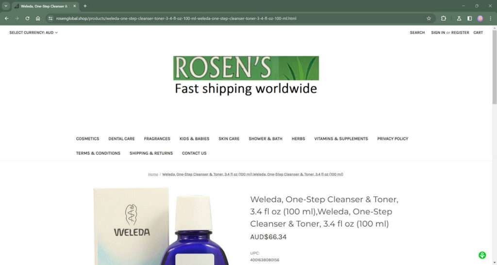 rosenglobal.shop scam