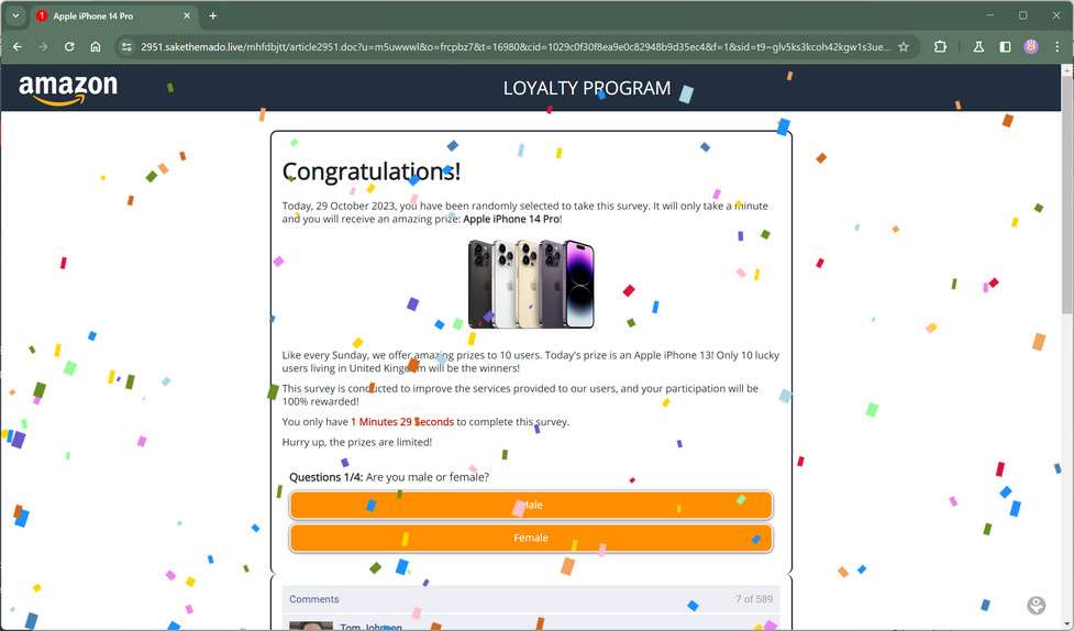 sakethemado.live scam
