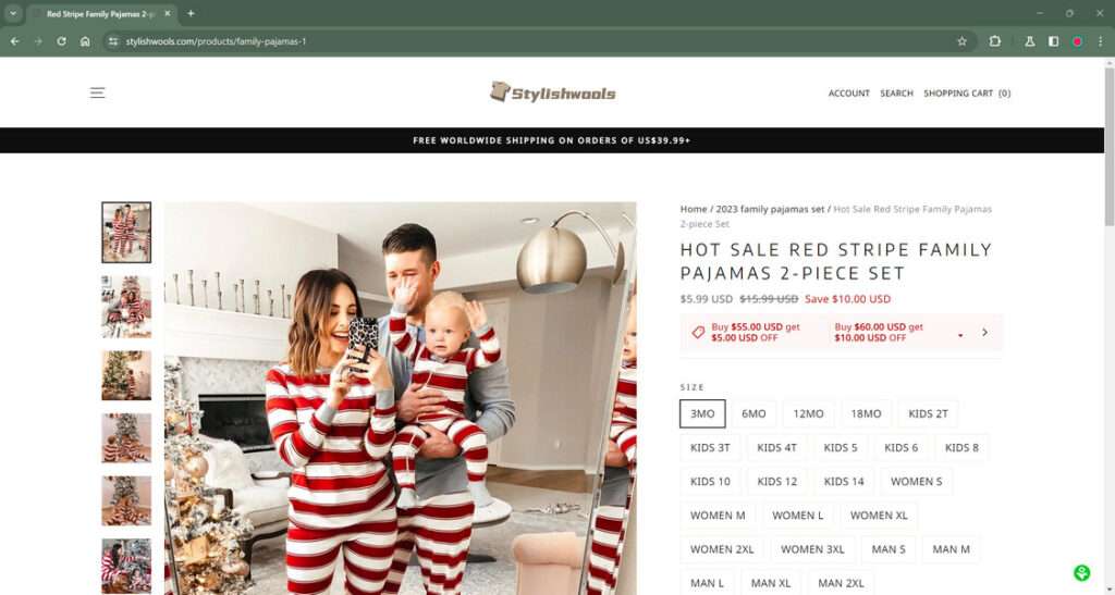 stylishwools.com scam