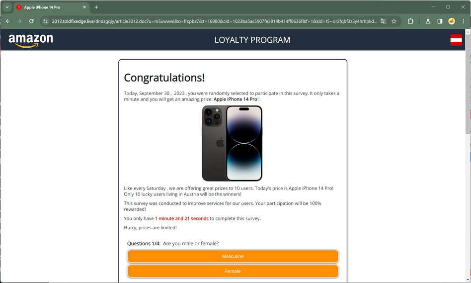toldfixedge.live malware