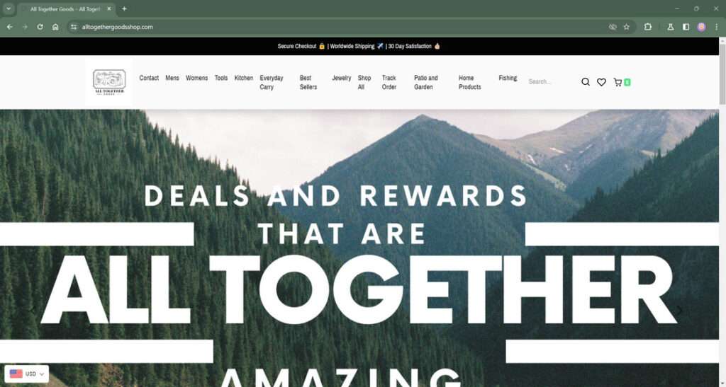 Alltogethergoodsshop.com scam