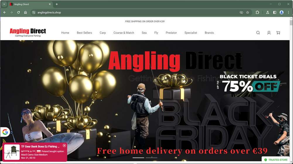 Anglingdirects.shop scam