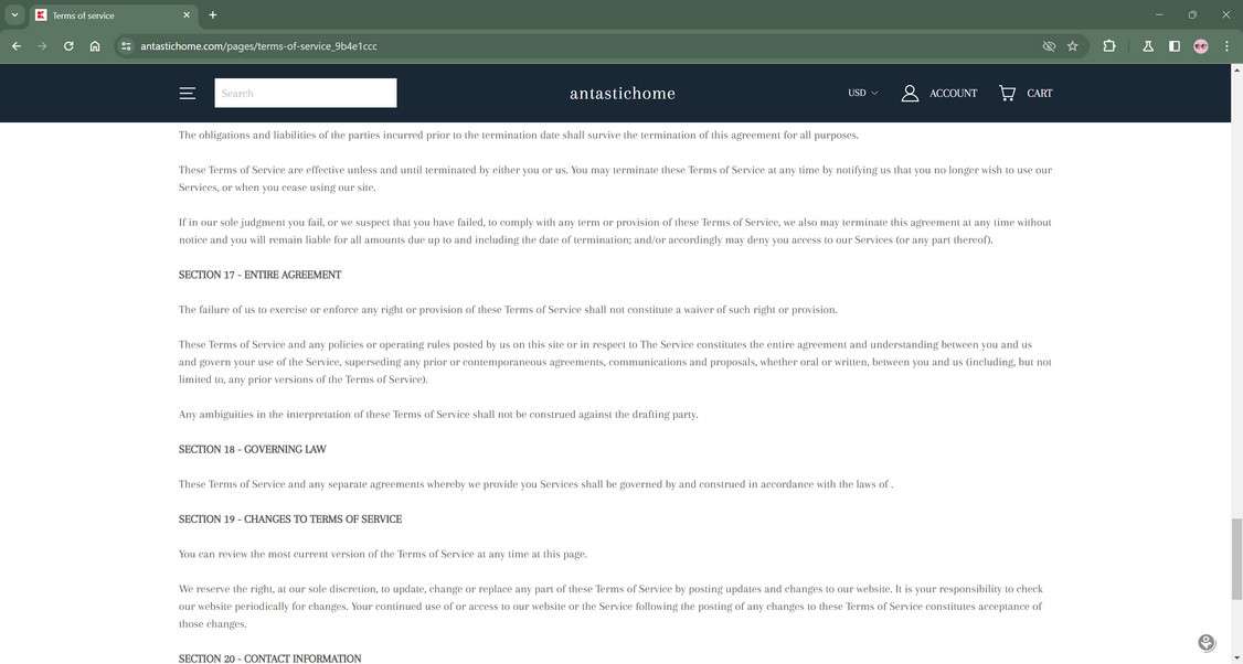 Antastichome.com scam