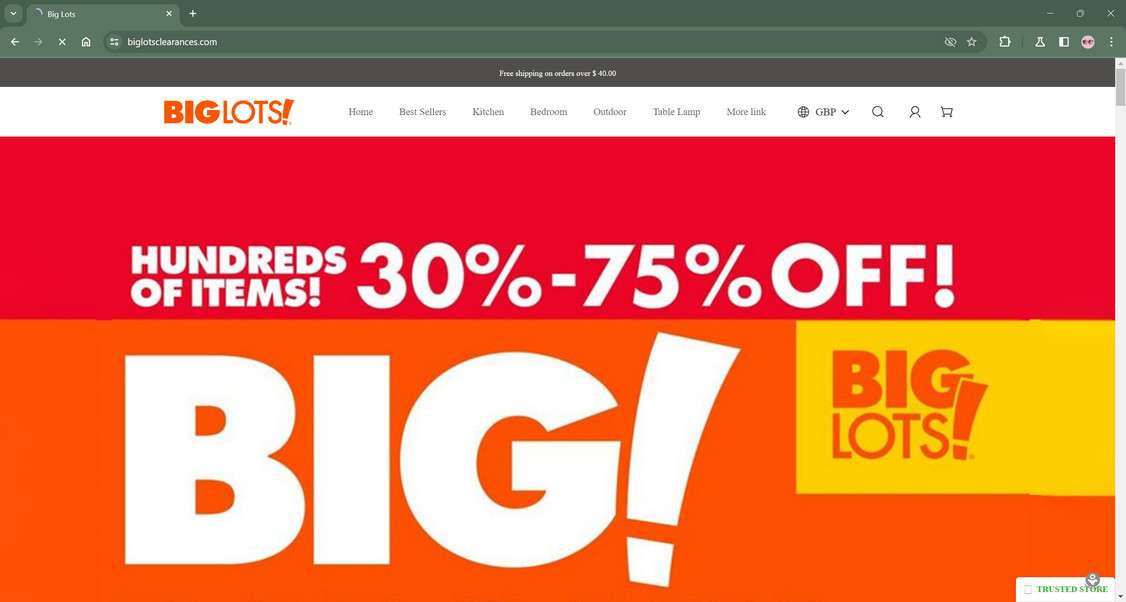 Biglotsclearances.com scam
