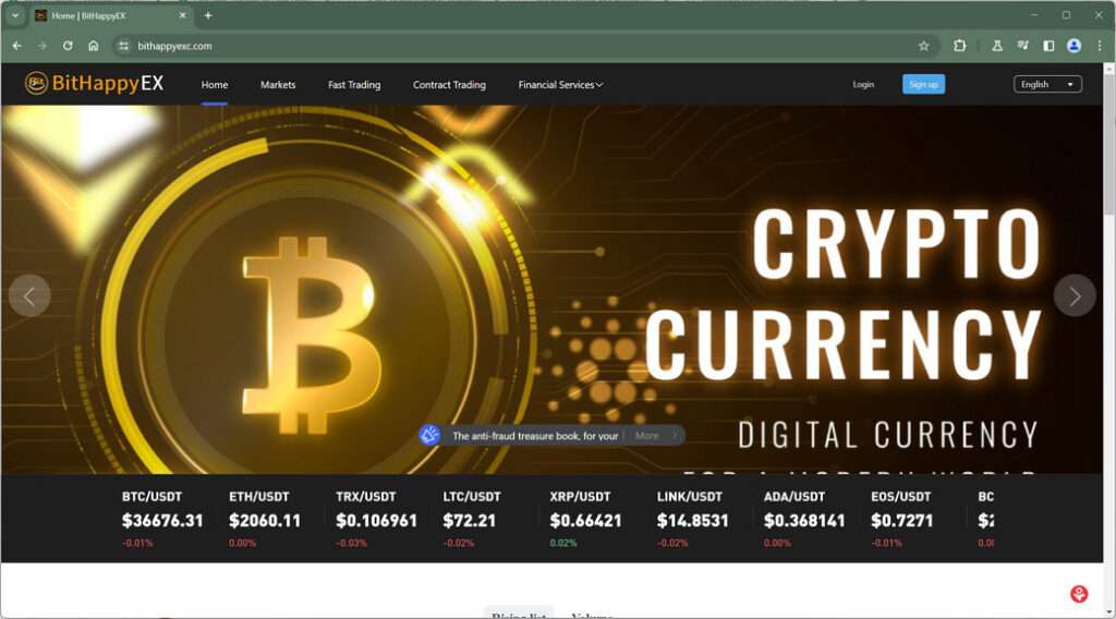 Bithappyexc Trading Scam