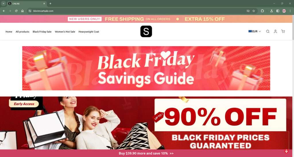 Blonmcartsale.com scam