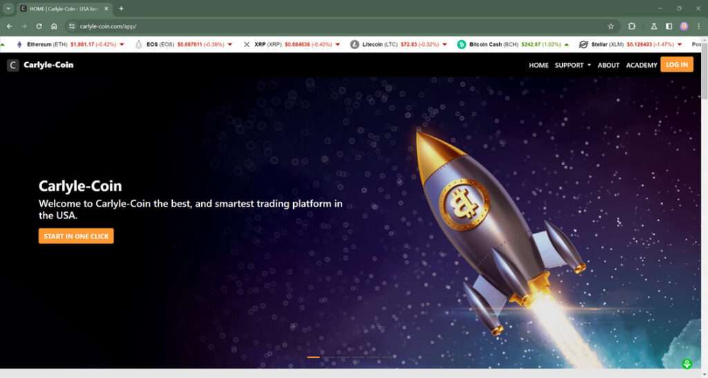 Don't Fall For the Carlyle-coin.com Scam - Read Our Report 1 Carlyle coin.com scam