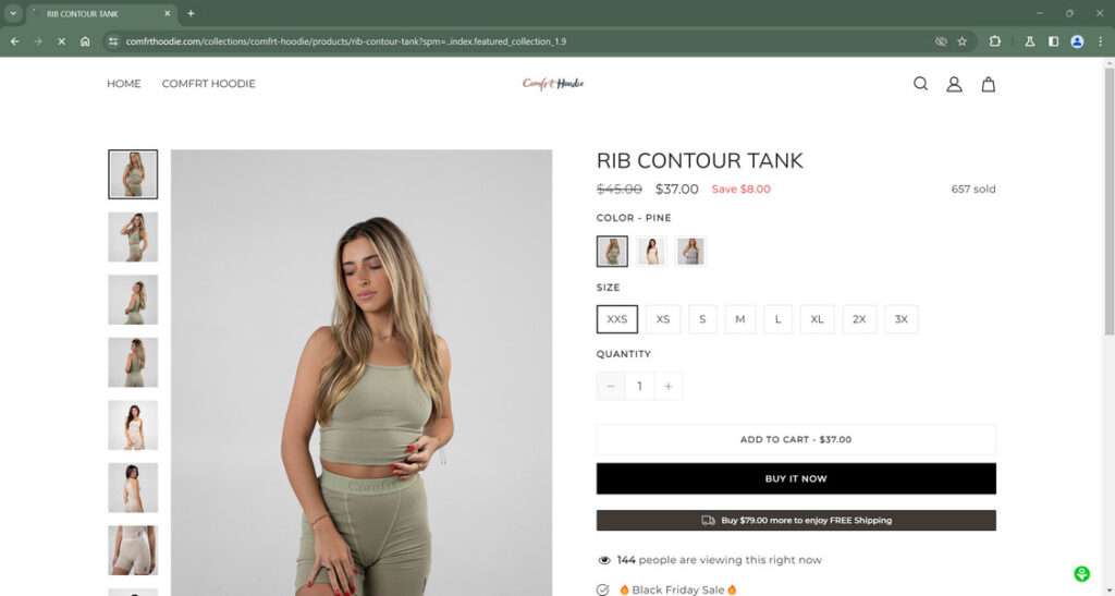 Comfrthoodie.com Scam