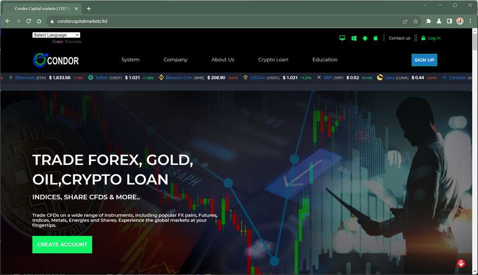 Don't Fall For the Condorcapitalmarkets.ltd Scam - Read Our Report 1 Condorcapitalmarkets.ltd trendmicro