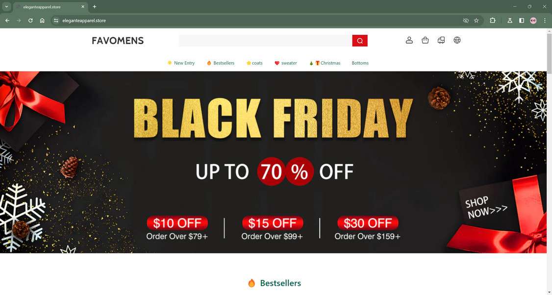 Eleganteapparel.store scam