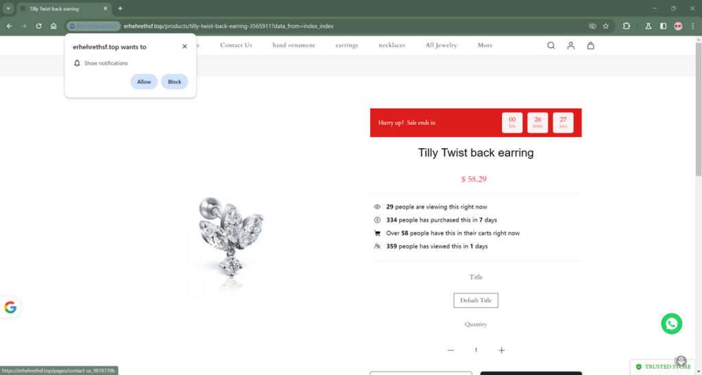 Erhehrethsf.top scam