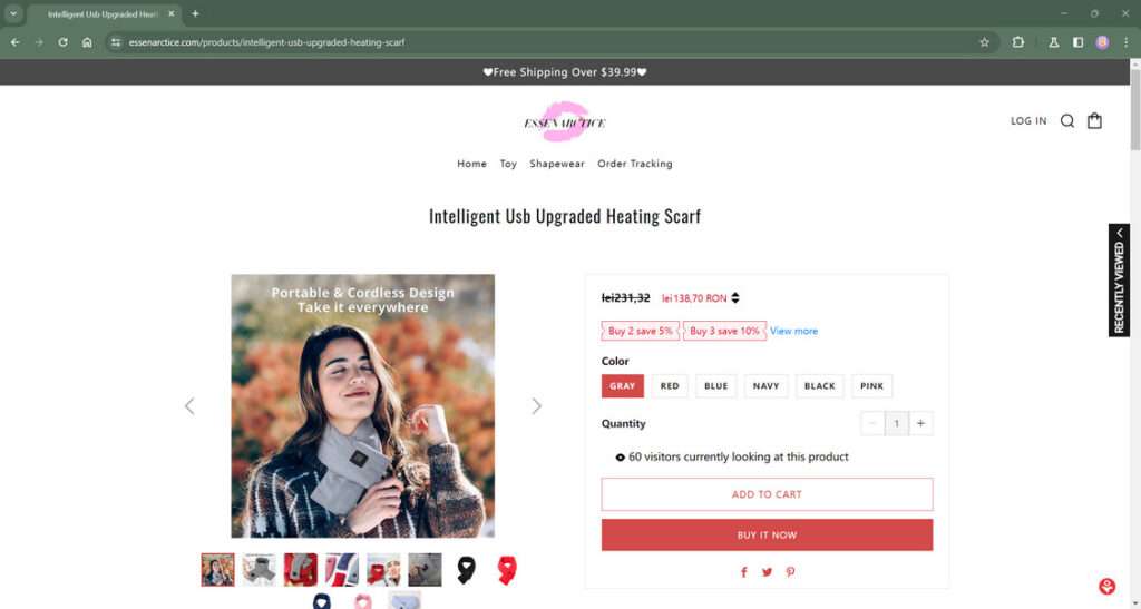 Essenarctice.com scam