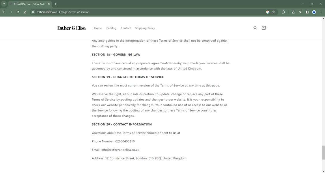 Estherandelisa.co.uk scam