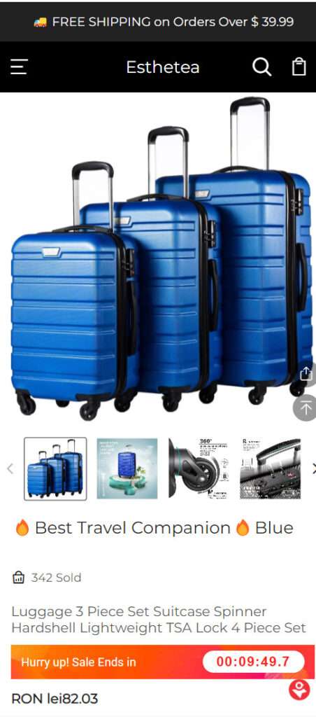 Fake Store Warning - Esthetea.com Shop Is A Total Scam 1 Esthetea.com scam