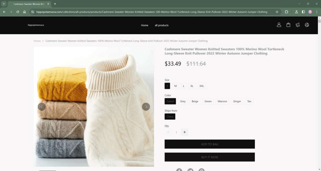 Hippopotamusca.com scam