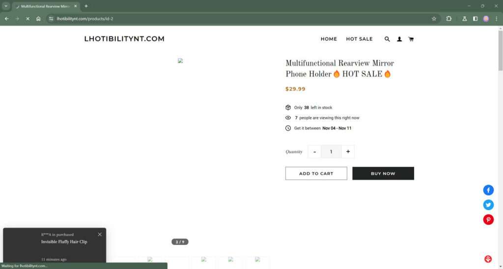 Never Trust Lhotibilitynt.com Store - It's a Scam 1 Lhotibilitynt.com scam