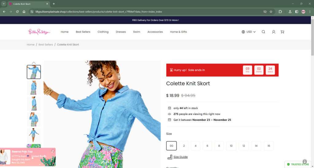 Lillypulitzersplashsale.shop scan