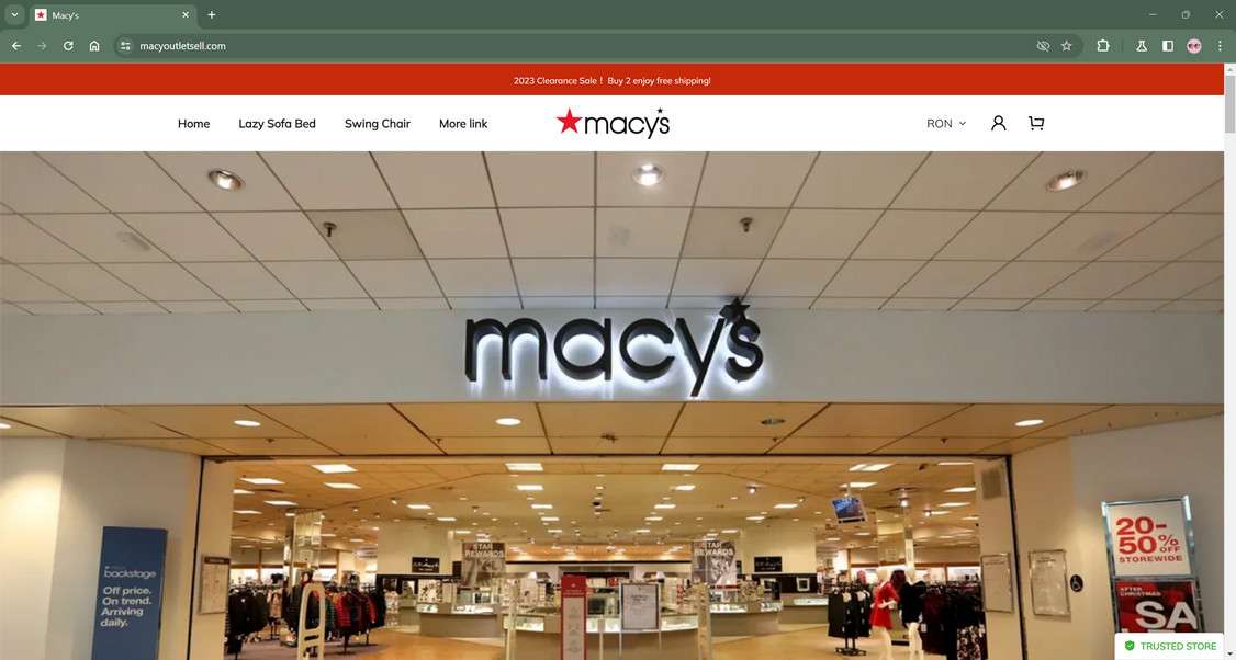 Macyoutletsell.com Scam Store: A Fake Macy's Website