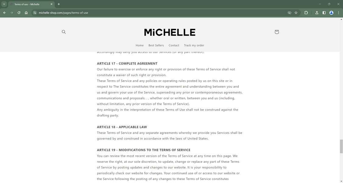 Michelle-Shop.com scam