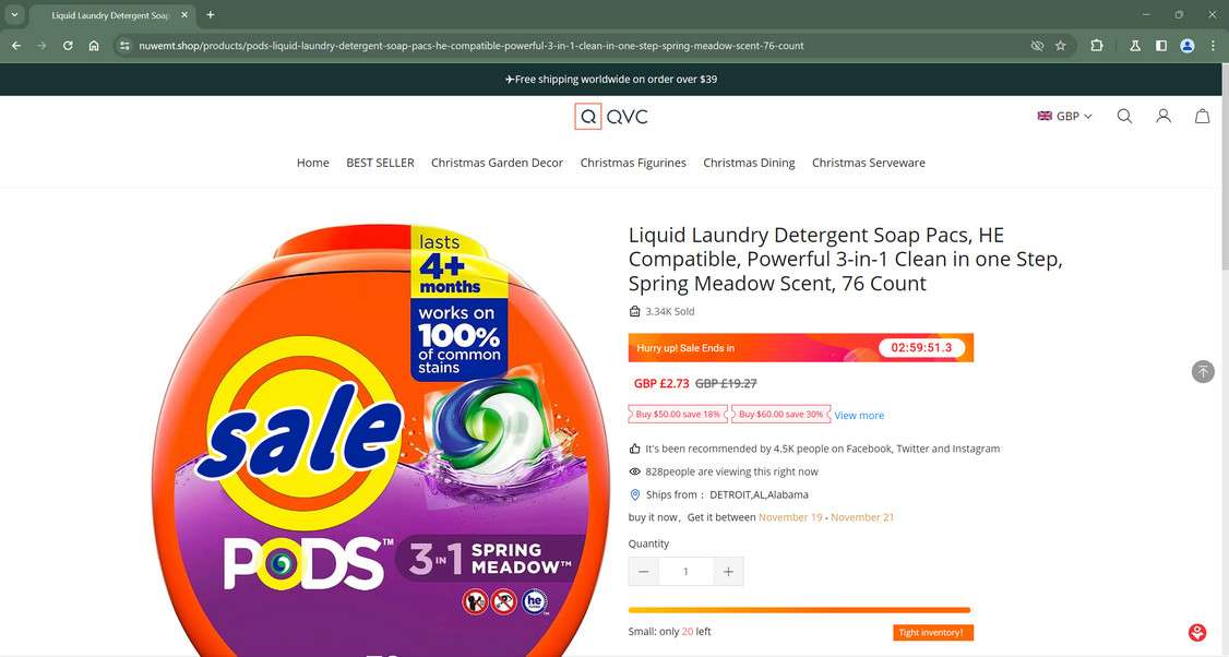 Nuwemt.shop scam