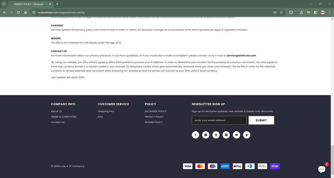 Outpoststyle.com scam