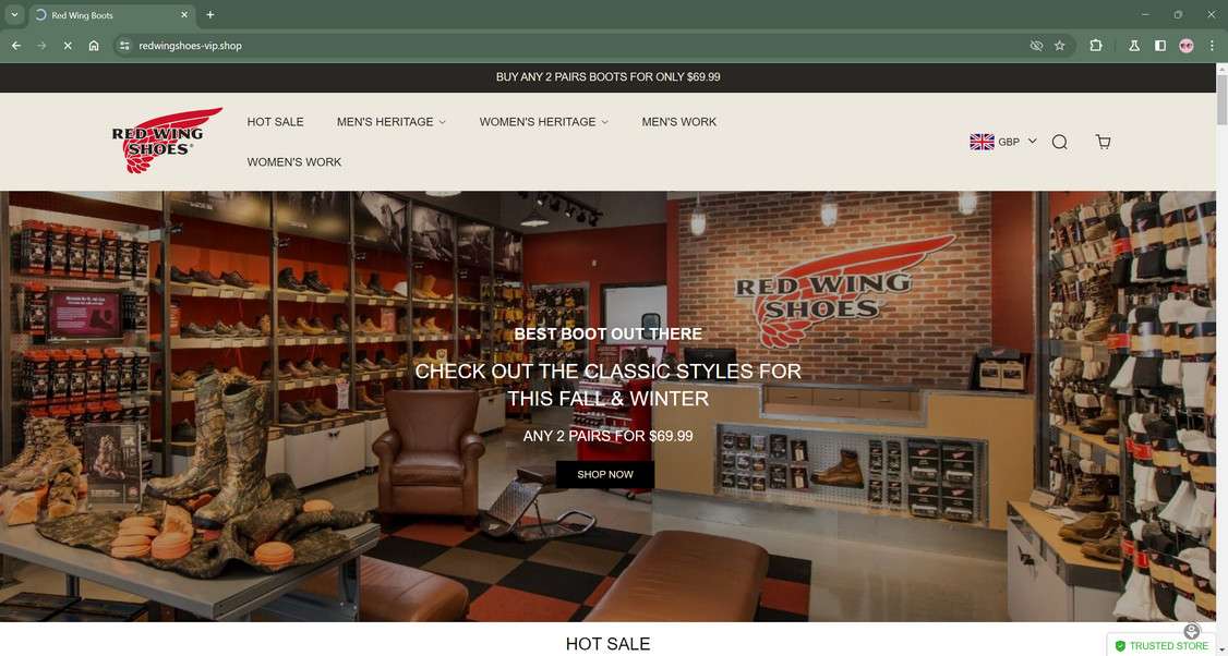 Redwingshoes-vip.shop Scam Store: What You Need To Know
