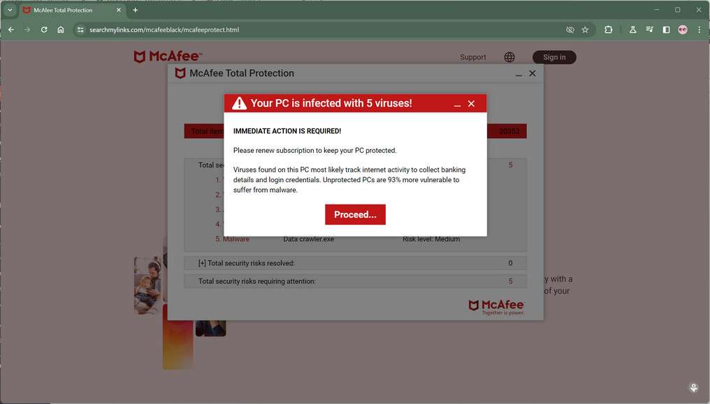 Searchmylinks.com scam