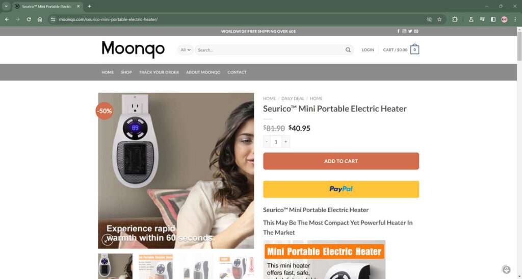 Seurico™ Mini Portable Electric Heater Scam