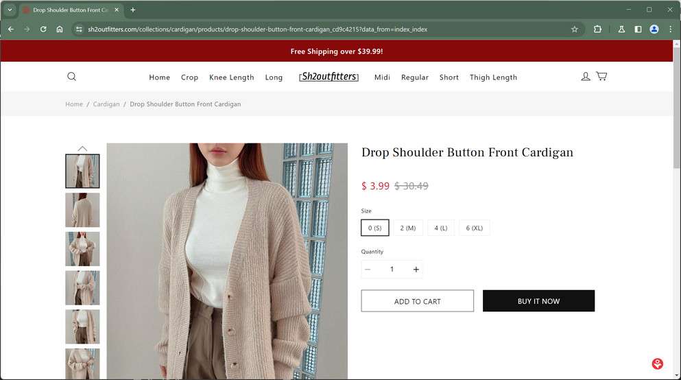 Sh2outfitters.com Scam