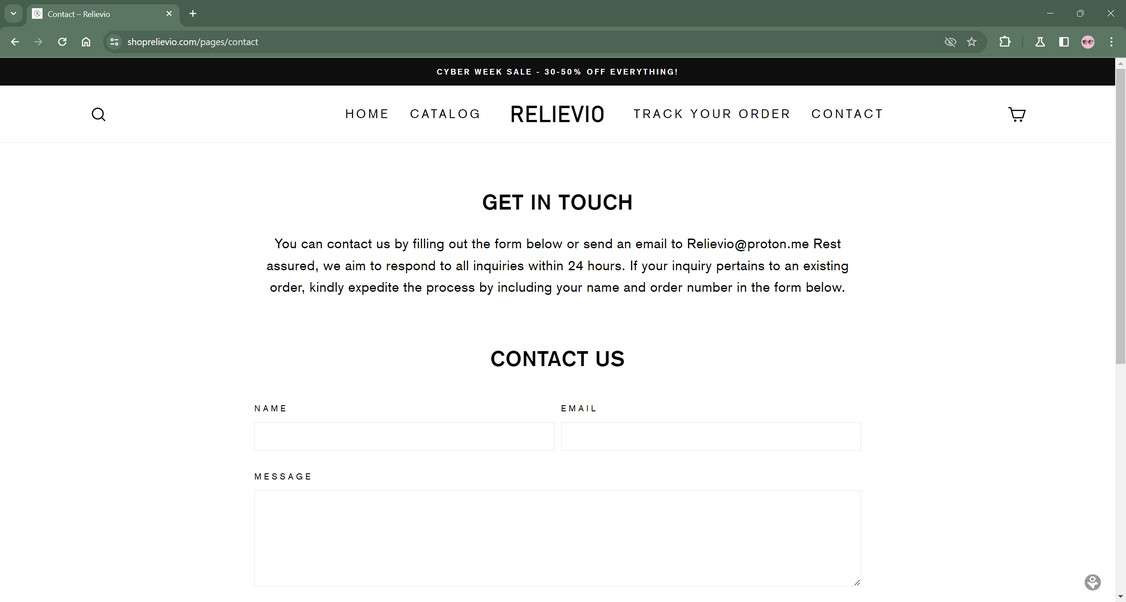 Shoprelievio.com scam