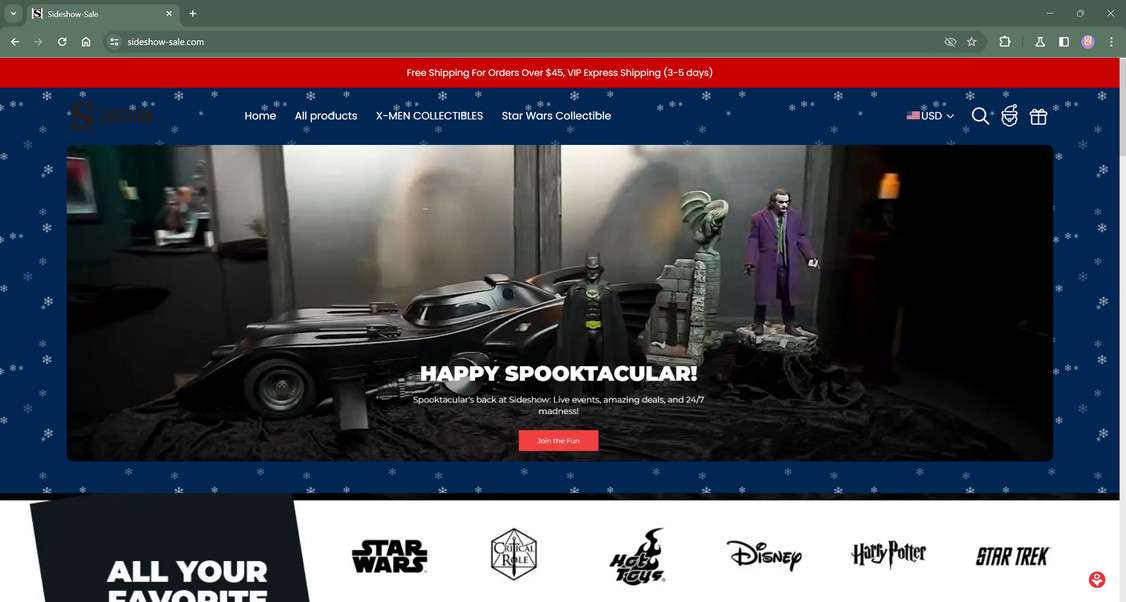 Sideshow-sale.com scam