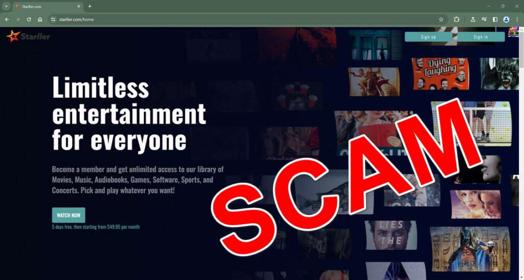 Starller.com Scam