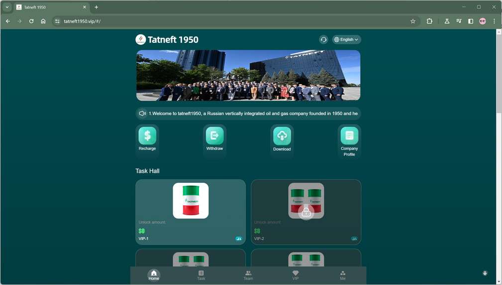 Tatneft1950.vip scam