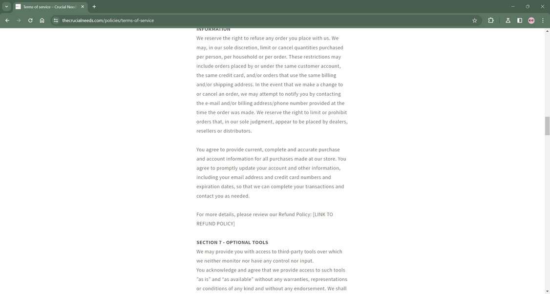 Thecrucialneeds.com scam