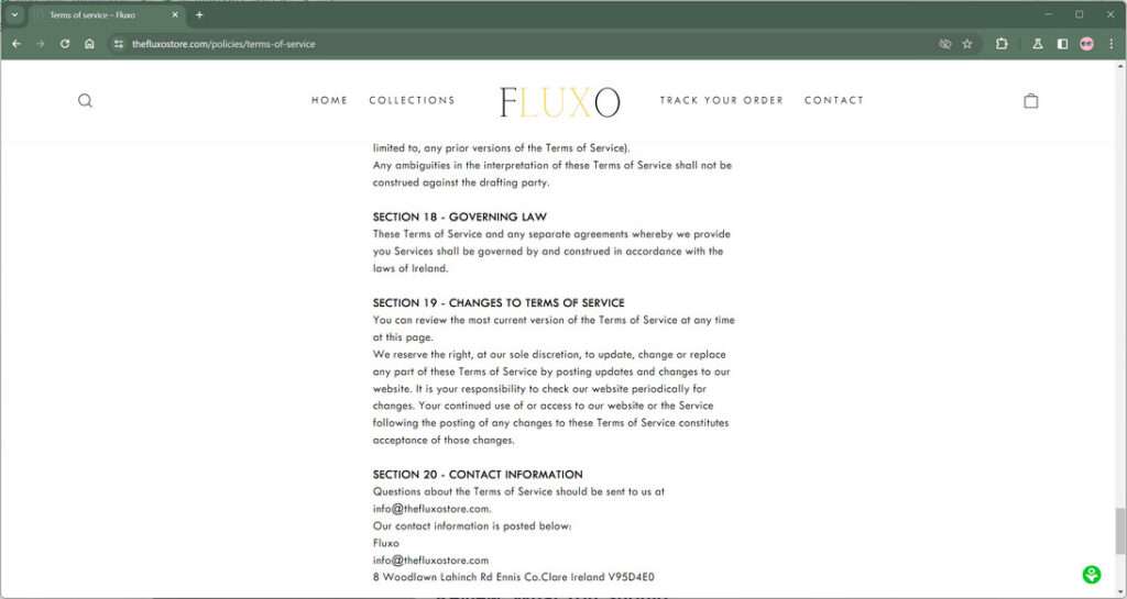 Thefluxostore.com scam